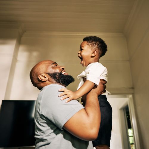 man and child